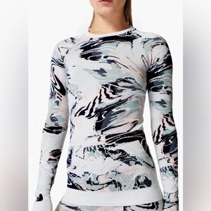 Glacier Mountain Jacquard Base Layer T-Shirt